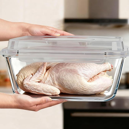 220 oz Extra Large Glass Storage Containers