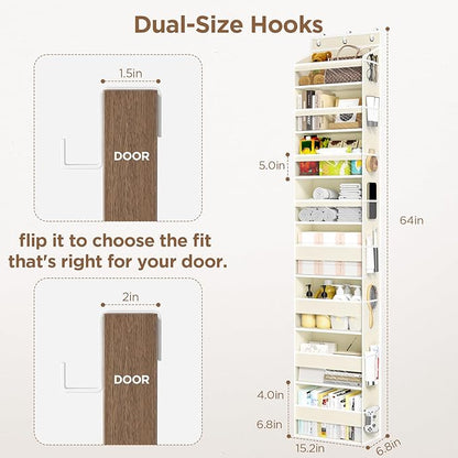 Over The Door Organizer, 8 Shelf Door Hanging Organizers