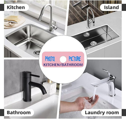Kitchen Sink Splash Guard Faucet Mat Kitchen/Bathroom Photo DIY 15"x5.5"