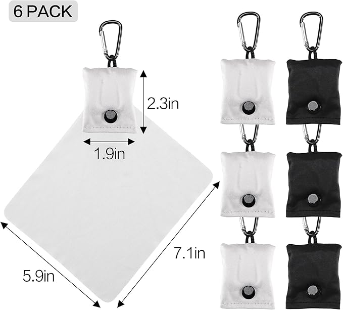 Vemiss 6 Pack Microfiber Glasses Cleaning Cloth, Wipes Lens Eyeglasses & Screens