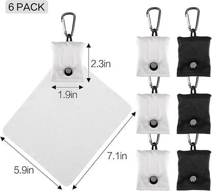 Vemiss 6 Pack Microfiber Glasses Cleaning Cloth, Wipes Lens Eyeglasses & Screens