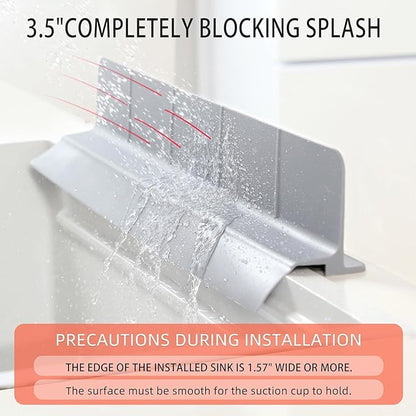 23" Ultra Silicone Sink Splash Guard Released in 2025/Dec, Self-Draining Water
