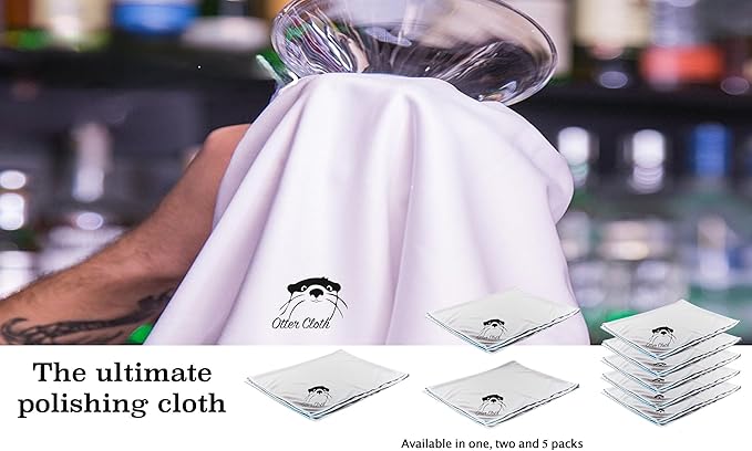 Trendy Bartender Toast to Perfection Microfiber Glass Polishing Lint-Free Cloth