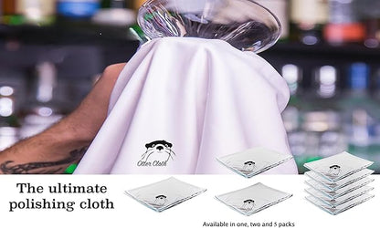 Trendy Bartender Toast to Perfection Microfiber Glass Polishing Lint-Free Cloth