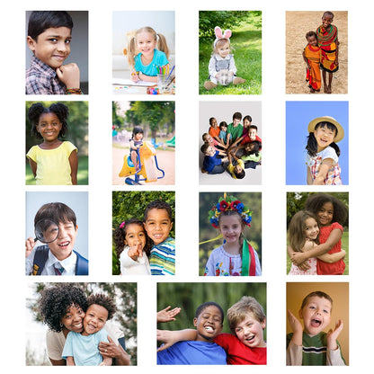 Quorivexa 15 Pcs Toddler Learning Educational Posters Preschool Diversity Posters For Classroom Decor For Daycare Home Classroom Or Preschool Use Multicultural Awareness(Kids Real Photo Poster Style)