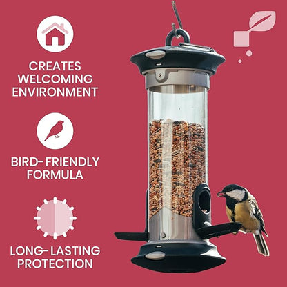 Clean Republic Good Salt Pet Bird Feeder & Bird House Protectant, Natural Bird-Friendly Spray Formula, Made in the USA, 32 Ounce Bottle, 2-Pack