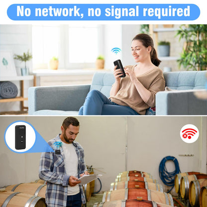 ChunHee Intercoms Wireless for Home, Upgraded Long Standby 16 Channels Caregiver Wireless Intercom System for Elderly 1640ft Portable Intercom Two Way Room to Room Communication Intercom for Home Use