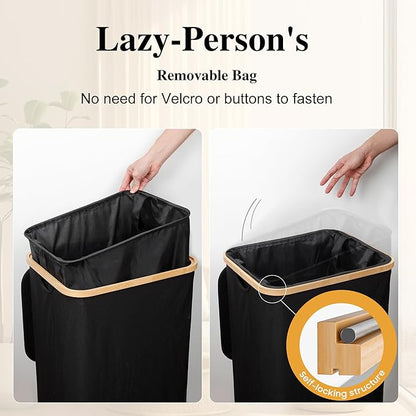 Large Laundry Hamper, 100L Waterproof Laundry Basket