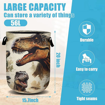 Dinosaur Laundry Basket, Laundry Hamper Collapsible Oxford Cloth