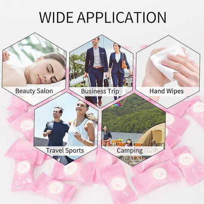 Classycoo Compressed Towel 100 PCS Mini Tablets Disposable Portable Face Towel