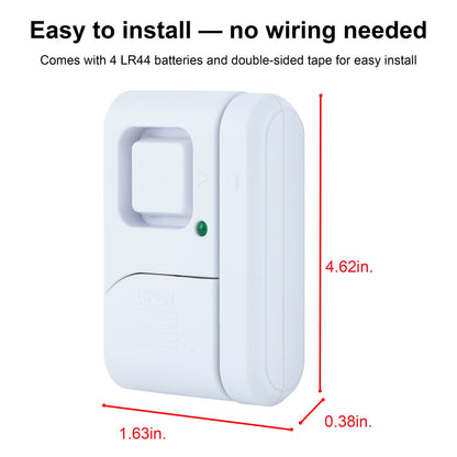 GE 45115 Wireless Magnetic Window Alarms 2 Pack