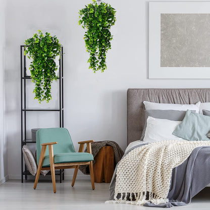 Toprooms Hanging Fake Plants,4 Pcs Faux Eucalyptus Leaf Greenery Vine Plant Faux Plants Fake Ivy Room Decor Home Garden Wedding Party Indoor Outdoor Decorations (Vine)
