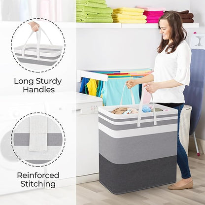 StorageRight Laundry Basket Hamper Large Collapsible Laundry Hamper