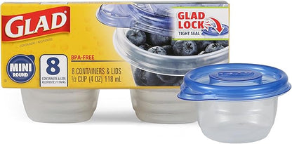 Glad GladWare Mini Round Food Storage Containers
