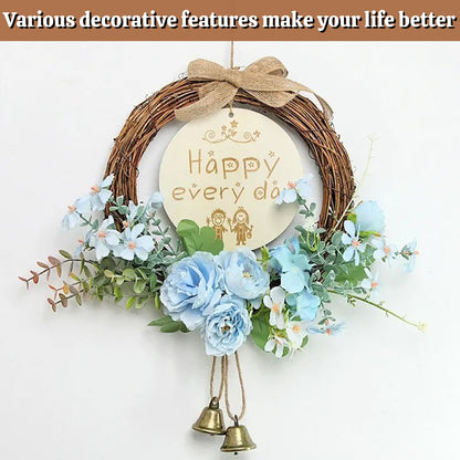 Yiksonyo 7 Pcs 10 Inch Natural Grapevine Wreath, Natural Rattan Wreath,Hand-Woven 10 Inch Vine Branch Wreaths, Perfect for DIY Crafts, Christmas Decorations, and Wedding Supplies