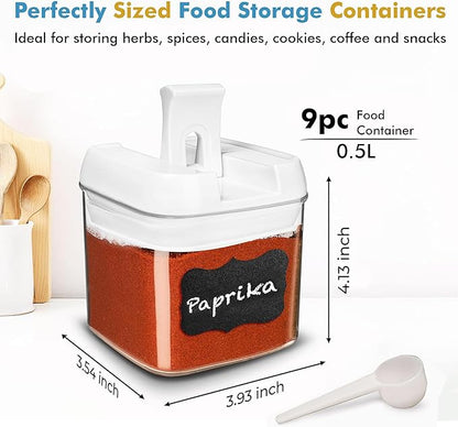 Shazo 9 PC Airtight Food Storage Containers