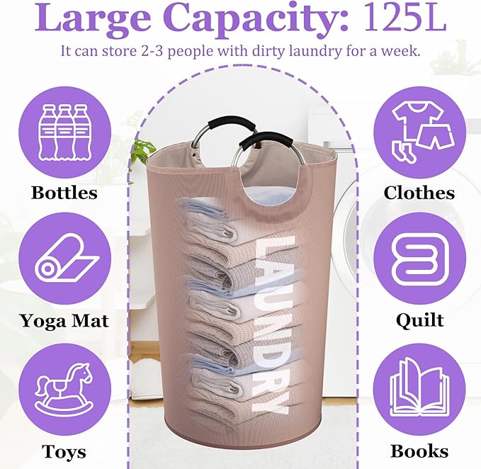 125L Extra Large Laundry Basket