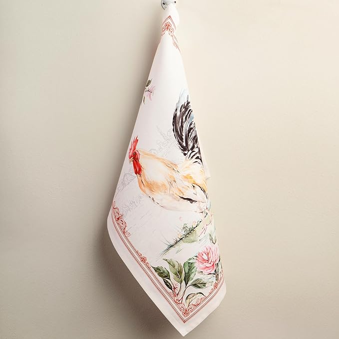 100% Cotton Kitchen Towel Campagne Maison d' Hermine Set of 2 Super Soft Highly
