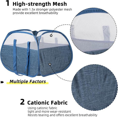 Collapsible Laundry Basket, 90L Foldable Pop-up Laundry Hamper