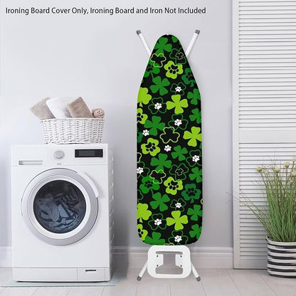 Ironing Board Cover and Pad Green Leaf Thick Padding Standard Size Iron Board