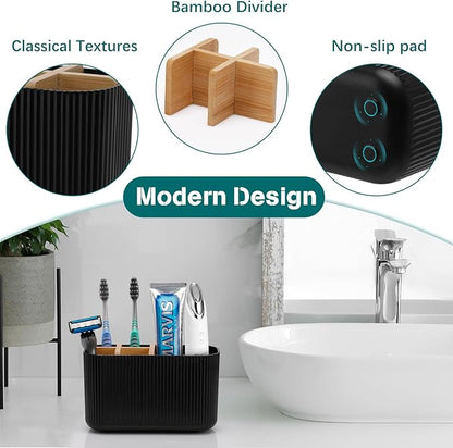 Black Toothbrush Holder