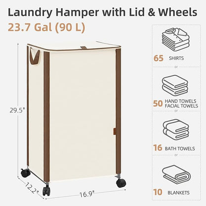 STORAGE MANIAC Rolling Laundry Hamper