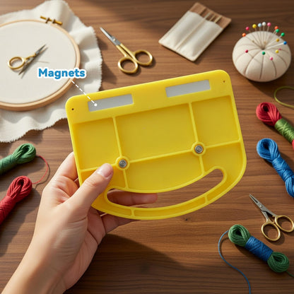 BrightRow Magnetic Hoop Clip Set Hat Embroidery Hoop Clip for Embroidery Machines with White Baseball Cap Secure Hat Brim Holder for Caps, Boots, Sleeves, Bags