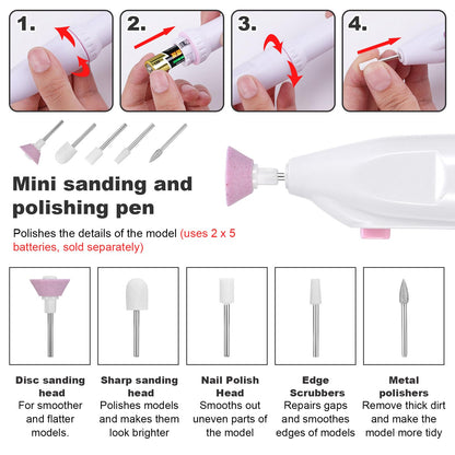 Fippy 101PCS Gundam Model Tools Kit, Hobby Building Tools Kit for Gundam Basic Model Assembling, Building and Repairing