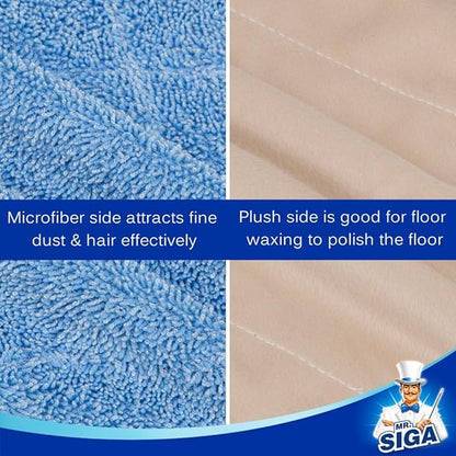 MR.SIGA Professional Microfiber Mop Refills, Size: 42cm X 23cm