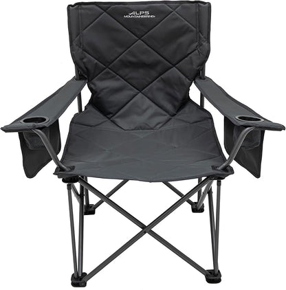 ALPS Mountaineering King Kong Camping Chairs for Adults with Mesh Cup Holders and Pockets, Built Durable and Reliable with Compact Foldable Steel Frame