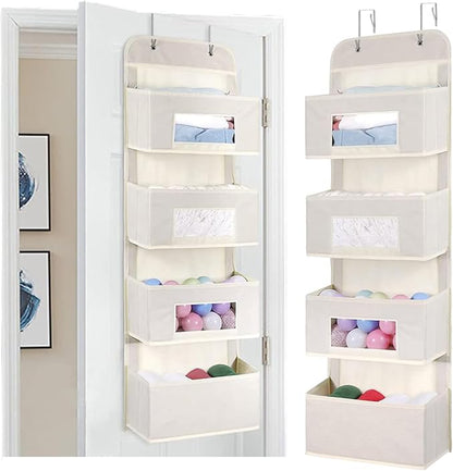MAX Houser 4-Shelf Over The Door Hanging Organizer