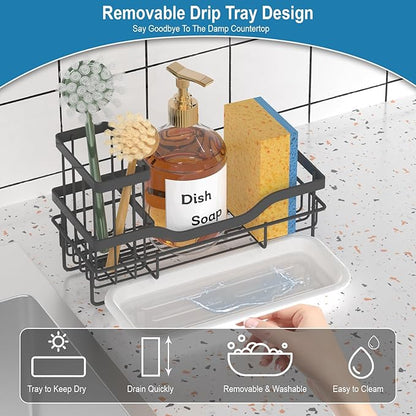Sponge Holder for Kitchen Caddy Sink Organizer