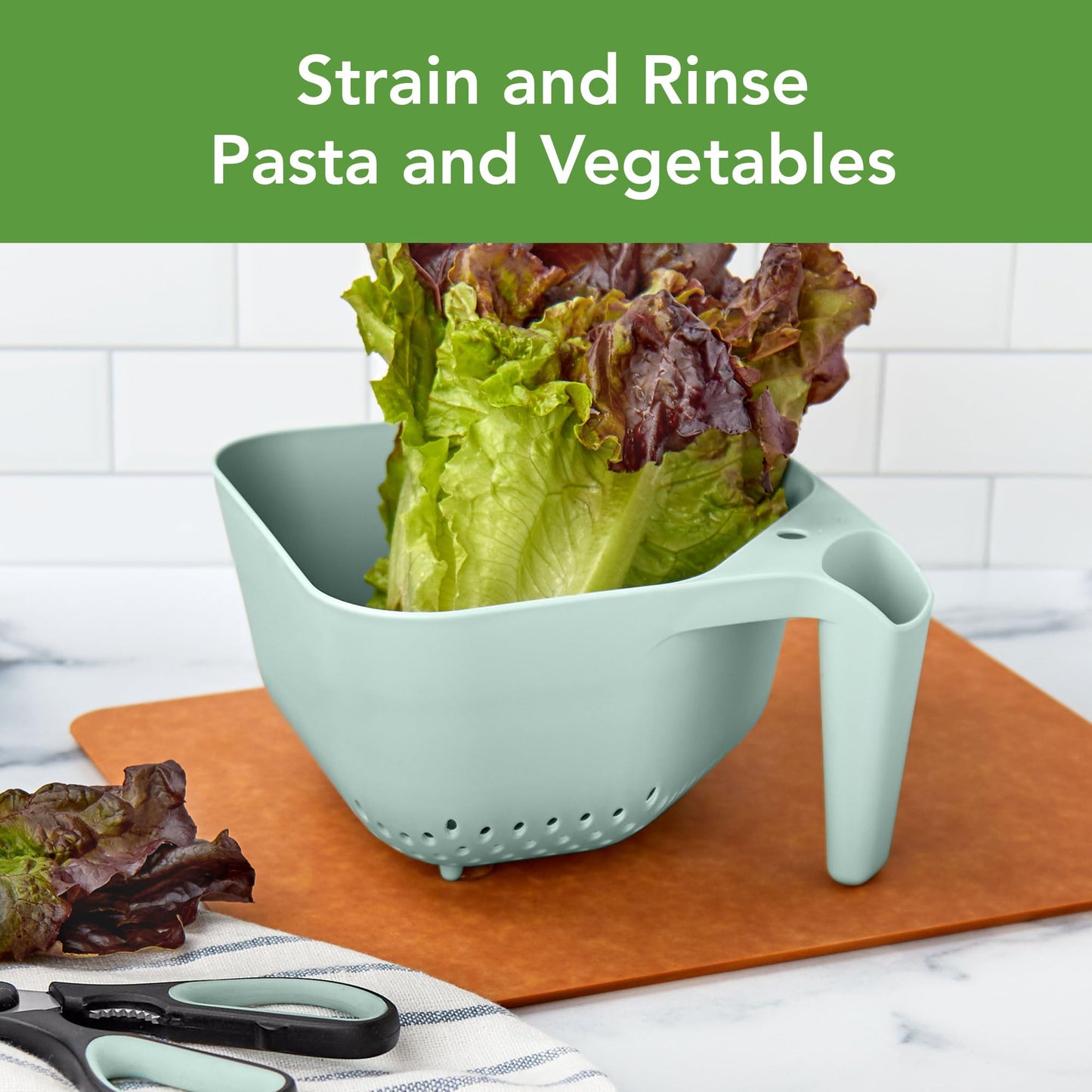 Tovolo Tovolo 3 Quart Colander BPA Free Food Safe Plastic Strainer with Handle Heavy Duty Heat Resistant Pasta and Veggies Kitchen Drainer Steam Basket Dishwasher Safe, Charcoal Gray
