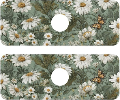 Kitchen Sink Splash Guard 2 PCS 14.7 Inch Sink Faucet Mat Splash Guard