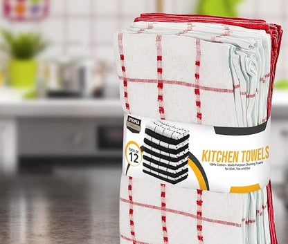 Utopia Towels - Kitchen Towels 12 Pack, 15 x 25 Inches, 100% Ring Spun Cotton