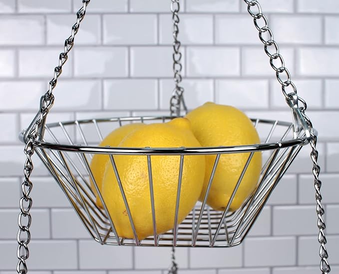 RSVP 30-by-12-Inch 3-Tier Wire Hanging Basket