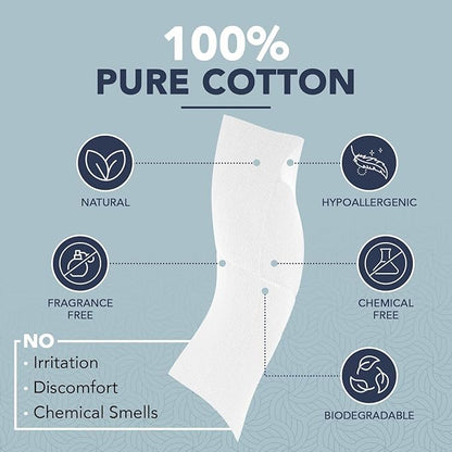X-Large 100% Pure Cotton Face Towels – 50 Count Extra Large Disposable Wash