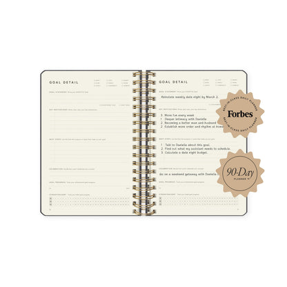 Full Focus Linen Coil Planner by Michael Hyatt - The #1 Daily Planner to Set Annual Goals, Increase Focus, Eliminate Overwhelm, and Achieve Your Biggest Goals - Hardcover (Latte)