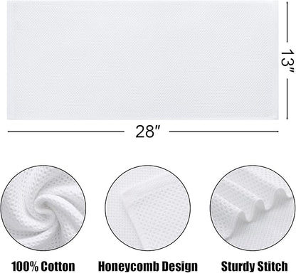 Kitinjoy 100% Cotton Waffle Weave Kitchen Hand Towels