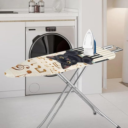 Cat Piano Print Ironing Board Cover Protector Music Note Print Iron Board Cover