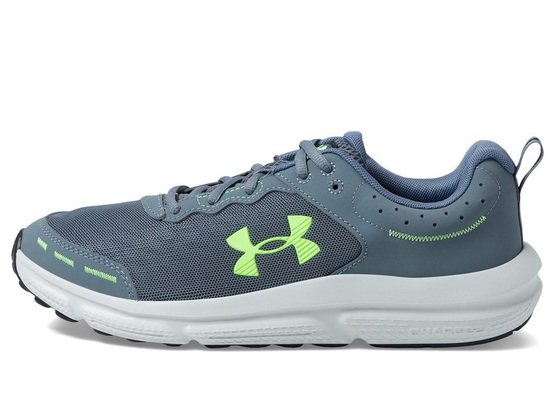Under Armour Men's Charged Assert 10, (101) Gravel/Gravel/Lime Surge, 7.5, US