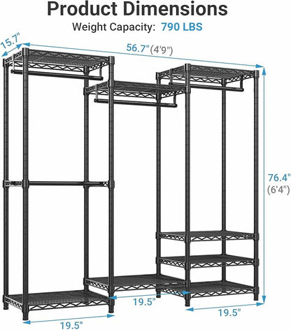 VIPEK V5 Medium Portable Closet Wardrobe Heavy Duty Clothes Rack, Freestanding