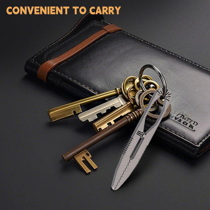 Fortedgear Titanium Precision Tweezers - High-Accuracy, Anti-Slip Design, Multi-Purpose EDC Tool for Outdoor, Camping, Repair, Gardening, and More