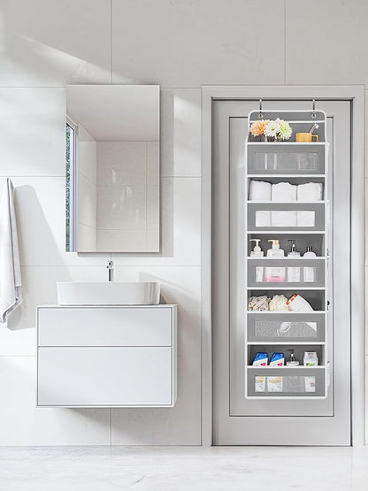 JARLINK Over The Door Organizer Storage, 5 Shelf Hanging Door Organizer