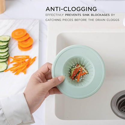 COOK WITH COLOR Kitchen Sink Strainer, Flexible Sink Strainer, Sink Drain