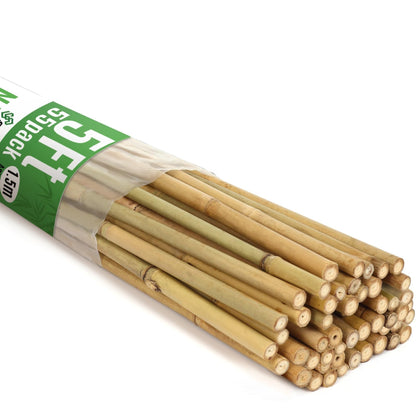 SWANGSA 55 Pack Bamboo Stakes for Plant 5 Feet(57.5inch) Bamboo Sticks for Garden Plant Support Stakes Poles for Tomatoes, Beans, Flowers, Trees, Indoor and Outdoor Climbing Plants