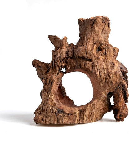 emours Porous Natural Driftwood for Aquarium, Aquascaping Driftwood with Holes, Hand-Selected Tunnels & Hideouts, Aquascaping Hardscape, Terrarium Reptile Décor, No Paint or Resin (6-8" (15-20 cm))