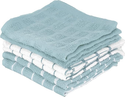 Ritz 100% Terry Cotton, Highly Absorbent Dish Cloth Set, 12” x 12”