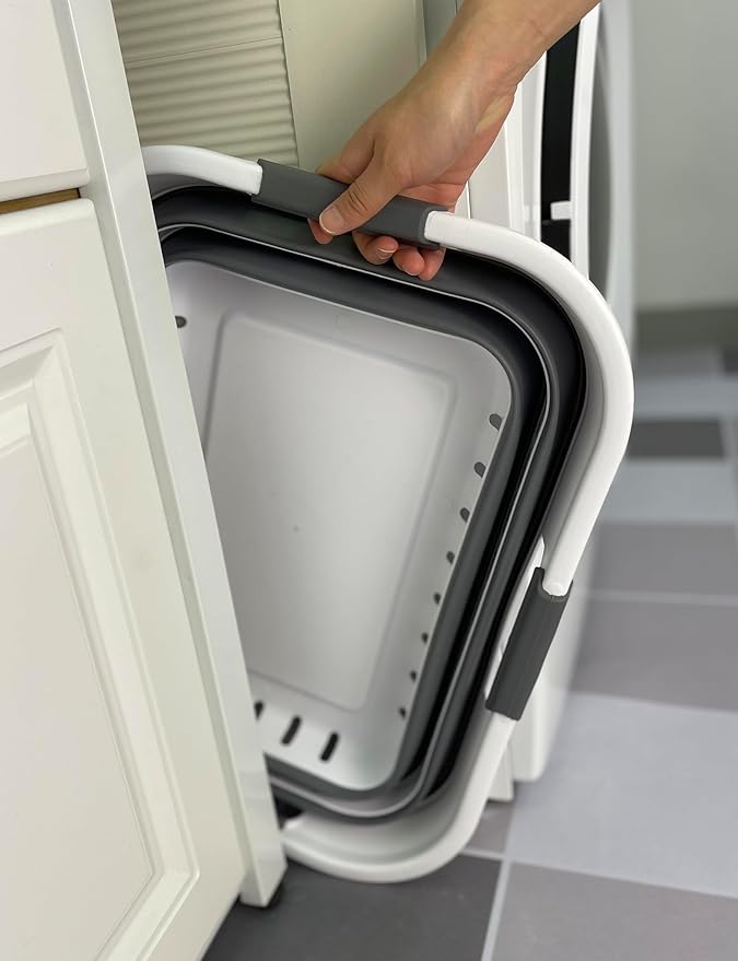 SAMMART 42L Collapsible Plastic Laundry Basket
