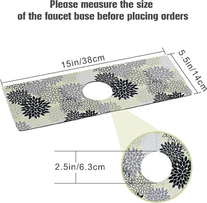 Sink Faucet Absorbing Mat, 2 Pack Drying Mat Around Faucet Sink Splash Guard